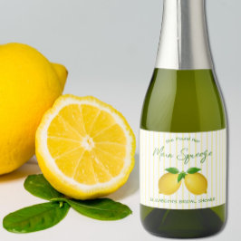 Huvud squeeze citron bröllopsdusch