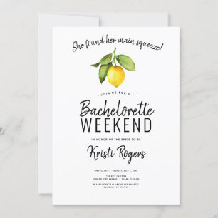 Huvud squeeze citron möhippa Itinerary Inbjudningar