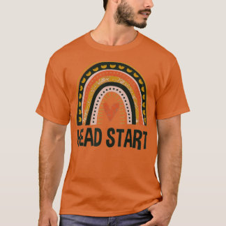 Huvud Start Rainbow Squad Girls Boys Teacher Tillb T Shirt