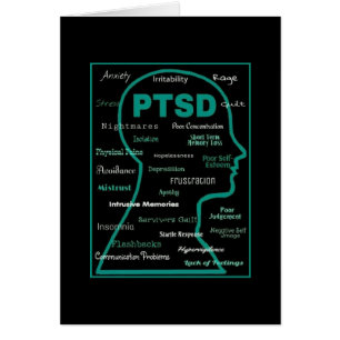 Huvud/symtom...PTSD Hälsningskort