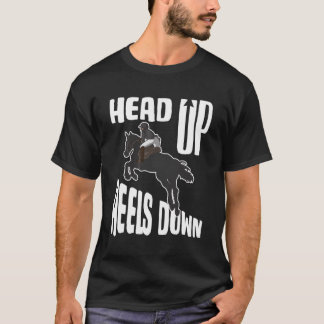 Huvud Upphöjd Klackar Ner T Shirt