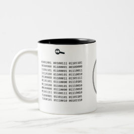 Huvuddatorprogrammerarens binära kod AH2009 Två-Tonad Mugg