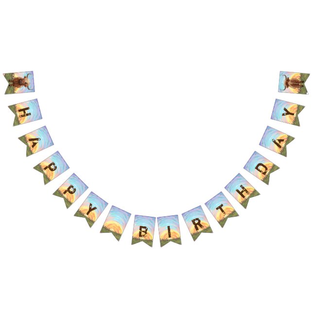 Huvuden och Svan höglandet, födelsedagen Vimplar (Alla)