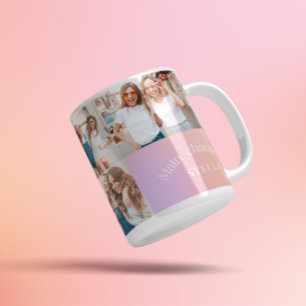 Huvudenergipastellaura aura modern 6-foto kaffemugg