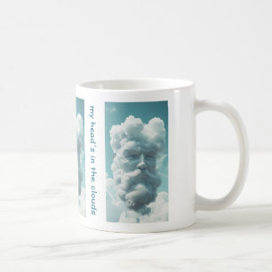 Huvudet är i molnen.. kaffemugg