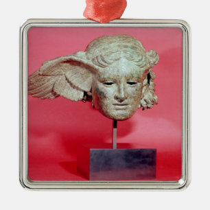 Huvudet av Hypnos, kopierar av ett Hellenistic Julgransprydnad Metall