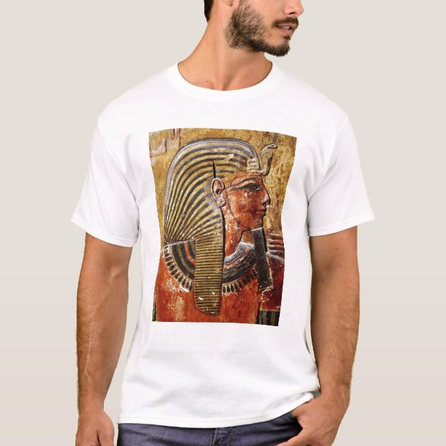 Huvudet av Seti mig från graven av Seti Tee Shirt (Framsida)