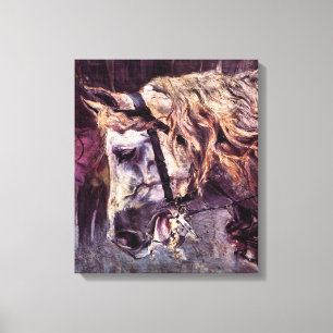 Huvudet på en häst av Giovanni Boldini, Vintage Ar Canvastryck