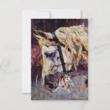 Huvudet på en vit häst (av Giovanni Boldini)