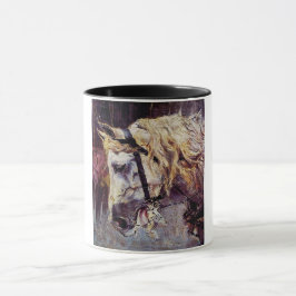 Huvudet på en vit häst (av Giovanni Boldini) Mugg