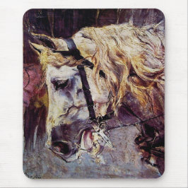 Huvudet på en vit häst (av Giovanni Boldini) Musmatta
