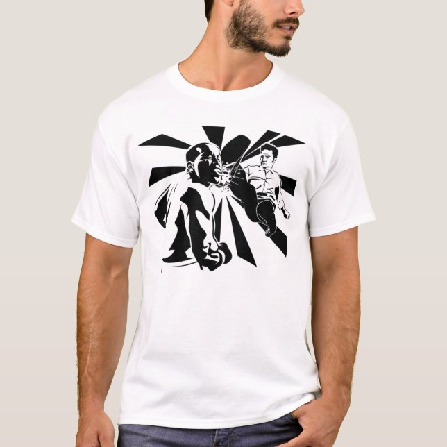 Huvudet sparkar tee shirt (Framsida)