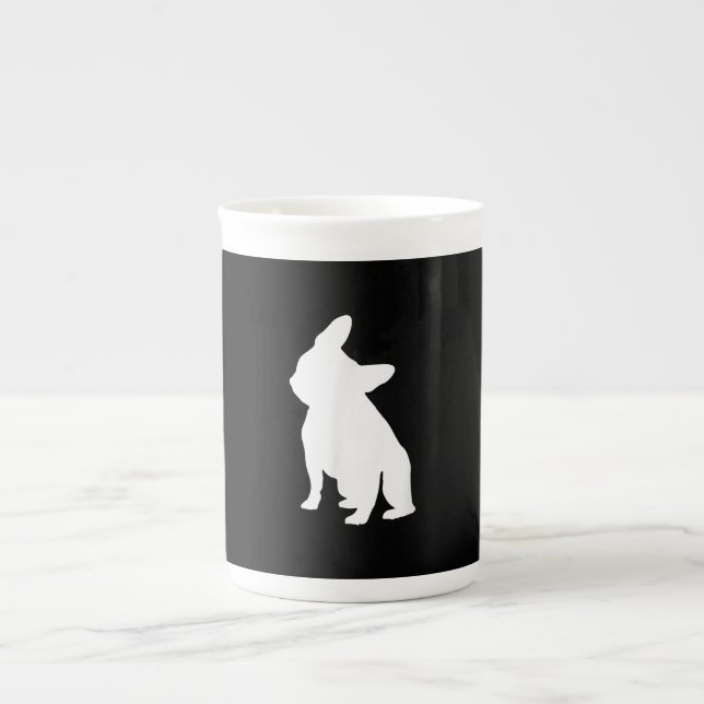 Huvudets lutningsapparat Frenchie Head Bulldog Äls Benporslin Mugg (Framsidan)