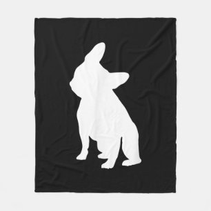 Huvudets lutningsapparat Frenchie Head Bulldog Äls Fleecefilt