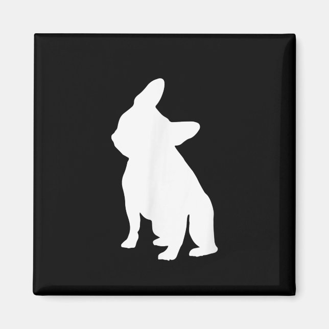 Huvudets lutningsapparat Frenchie Head Bulldog Äls Magnet (Framsidan)