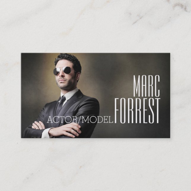 Huvudfilmteatern för Actress-modell Visitkort (Framsida)