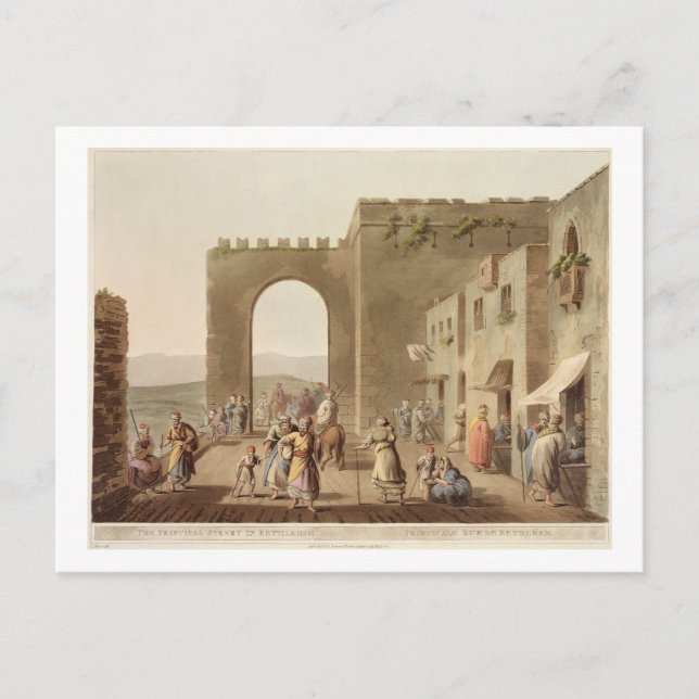 Huvudgatan i Betlehem, från 'Views of Vykort (Framsida)