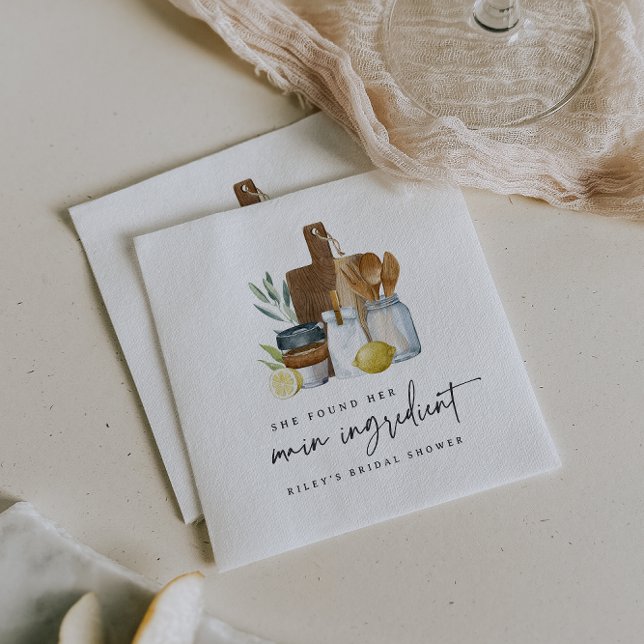 Huvudingrediens Köks Bröllopsfest Pappersservett (Skapare uppladdad)