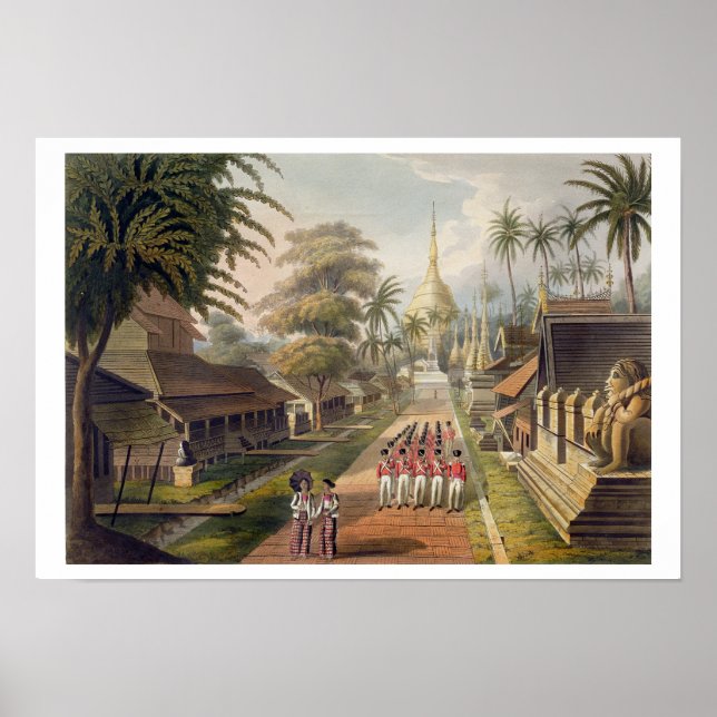 Huvudinriktningen på Underbara Dagon Pagoda a Poster (Framsidan)