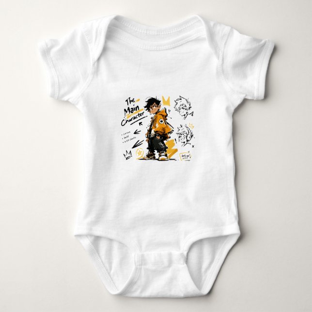 Huvudkaraktär Anime Stil Cool Konst T Shirt (Framsida)