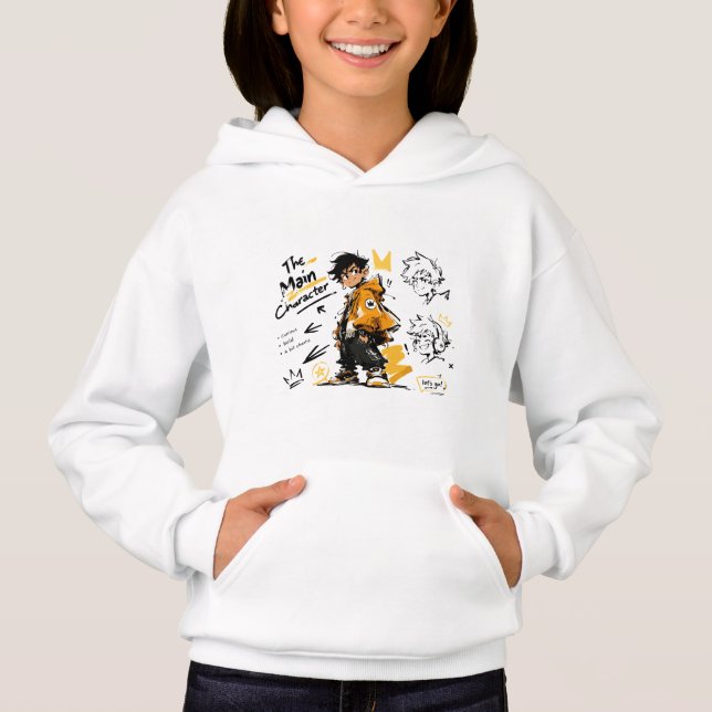 Huvudkaraktär Anime Stil Cool Konst T Shirt (Framsida)