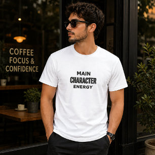 Huvudkaraktärsenergi Estetisk Minimalist Djärv  T Shirt