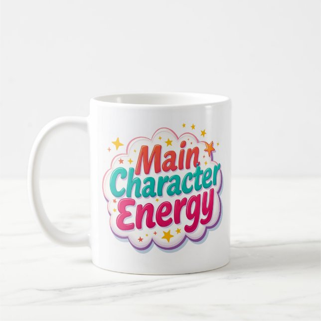 Huvudkaraktärsenergi Färgrik Kaffemugg (Vänster)