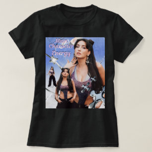 Huvudkaraktärsenergi Y2K (Nora Fatehi) T Shirt