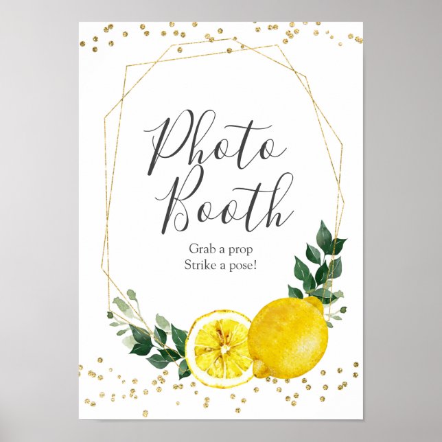 Huvudklämma citon Photo Booth-tecken Poster (Framsidan)