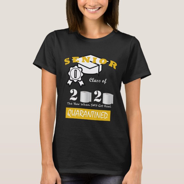 Huvudklass 2020 Karantän Studenten T-Shirt (Framsida)