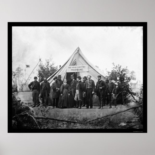 Huvudkontor i Falmouth, VA 1863 Poster (Framsidan)