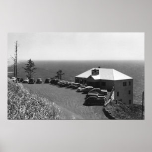 Huvudkontoret för Oregon Kusten Sea Lejon Caves Poster