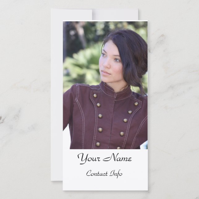 Huvudkort för skådespelare (Framsida)