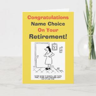 Huvudlärare Pension Kort