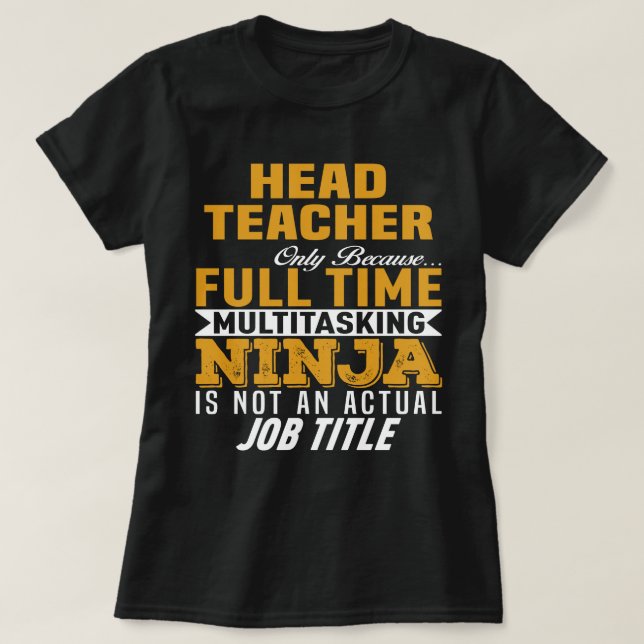 Huvudlärare T Shirt (Design framsida)