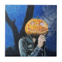 Huvudlös Biker Kakelplatta