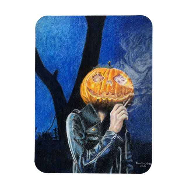 Huvudlös Biker Magnet (Vertikal)