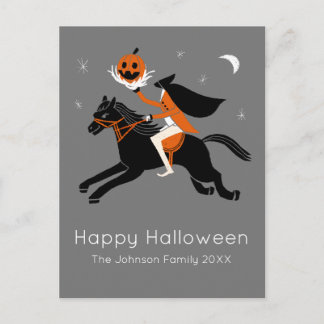 Huvudlös ryttare halloween vykort