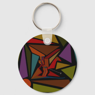 Huvudlös Skier Keychain Nyckelring