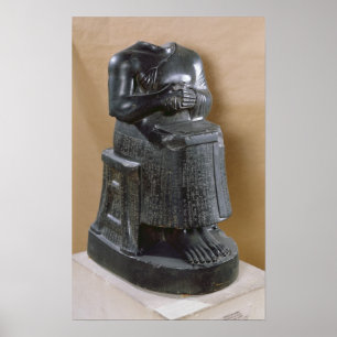 Huvudlös staty av Prince Gudea som Poster