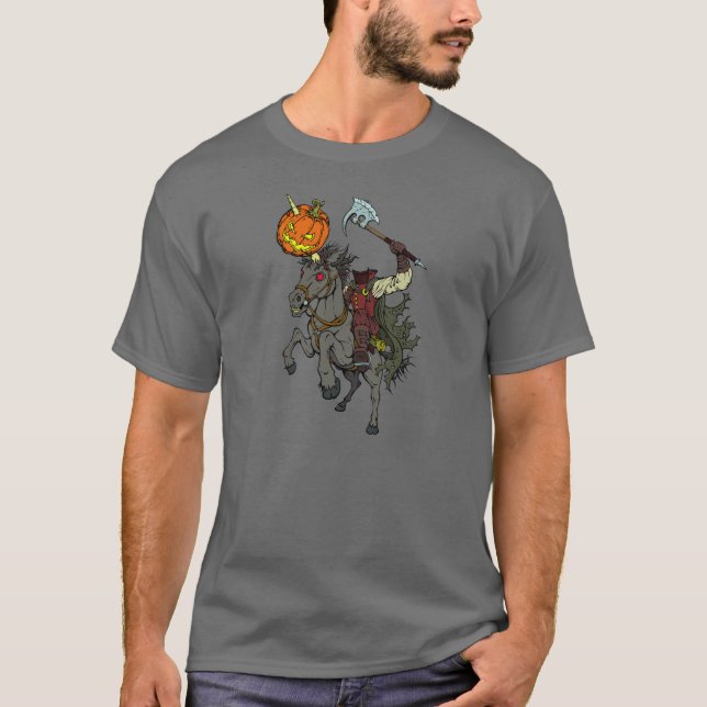 Huvudlös UnicornmanHalloween T skjorta T Shirt (Framsida)