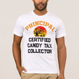 Huvudmannen Halloween Auktoriserad Candy Tax Colle T Shirt