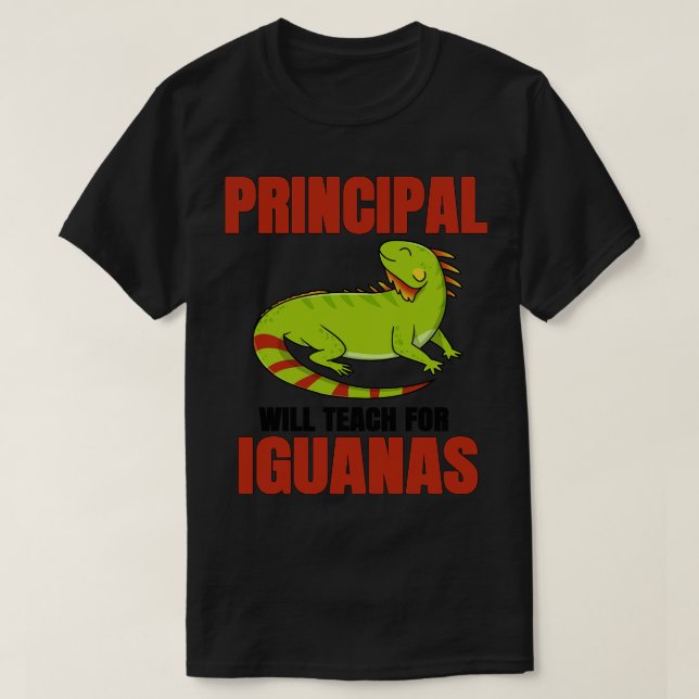 Huvudmannen kommer att arbeta för Iguanas T Shirt (Design framsida)