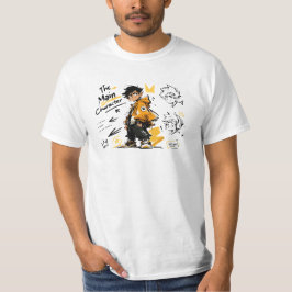 Huvudpersonen Anime Stil Cool Konst T Shirt