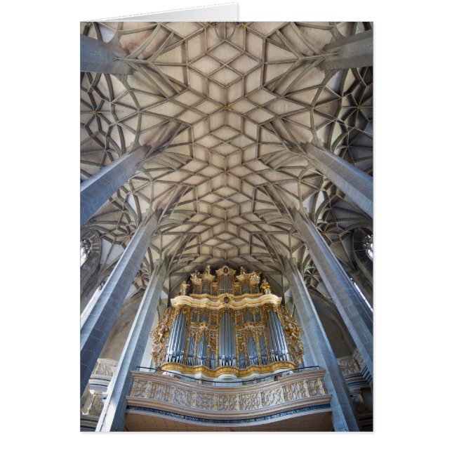 Huvudpiporgel i Marktkirche, Halle Hälsningskort (Framsidan)