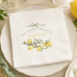 Huvudsaklig Citrus Sage Grön Bröllopsdusch Pappersservett
