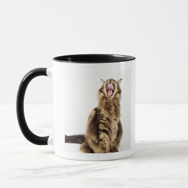 Huvudsaklig CoonTabby för brun klassiker Mugg (Vänster)