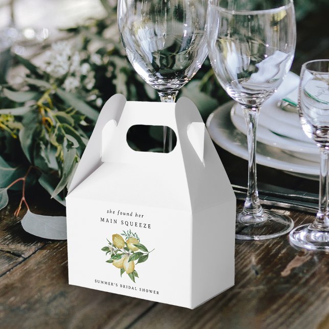 Huvudsaklig Elegant Lemon Citrus Möhippa Presentaskar (Skapare uppladdad)