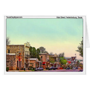 Huvudsaklig gata, Fredericksburg, TX OBS Kort