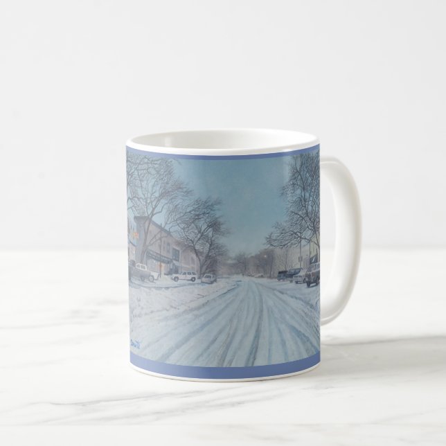 Huvudsaklig gataLong Island New York Kaffemugg (Framsida höger)